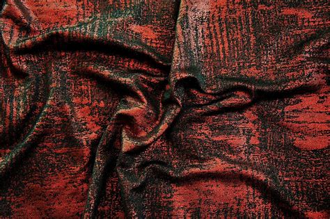 red metallic knit fabric|metallic upholstery fabric.